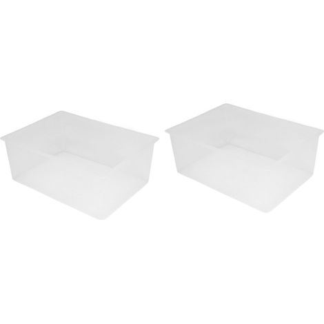 Ensemble réservoir d'eau/évier grande capacité en ABS transparent (2 pièces), adapté aux laboratoires. (1/5)