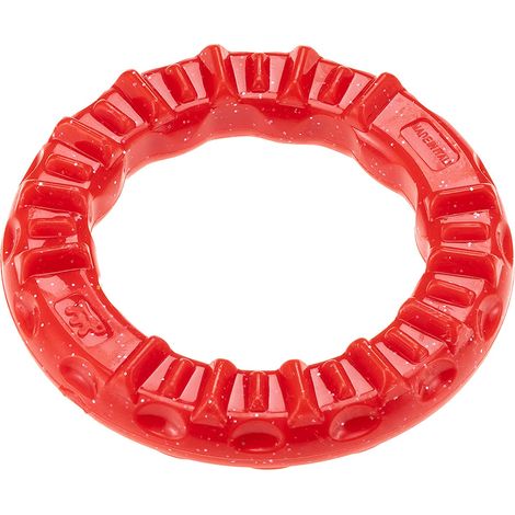 Ferplast SMILE Anneau Jouet dentaire pour chien, anneau Ferplast Smile de taille très petite pour l'hygiène bucco-dentaire. Saveur de viande. A remplir avec des croquettes ou des snacks.. Variante XS (1/4)