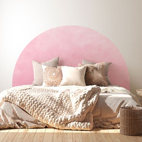 Stickers tête de lit - Couleur tendance - 160 x 130 cm - Pour lits (120 à 140 cm) - Adhésif MAT (1/2)