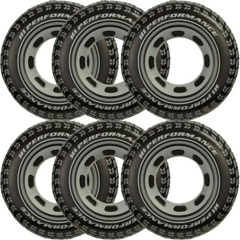 Bouées gonflables géantes Intex de 91 cm pour piscine/lac/océan (paquet de 6) (1/5)
