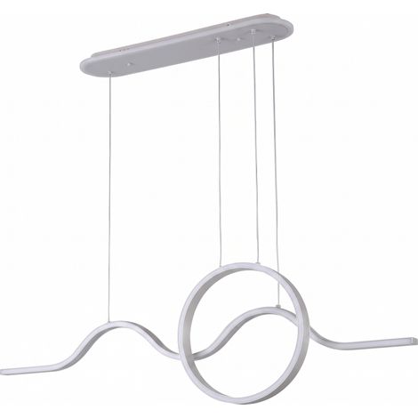Colgante Year Blanco 177w 3000-4000-6000k 15756lm C/luz Ambiente Remoto Y Reg.intensidad Regx120x15cm