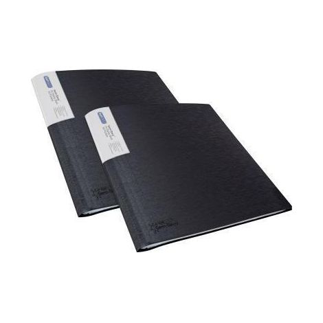 Porte-vues - 200 vues - 100 pochettes - A4 - Noir - Lot de 2 - Rapesco