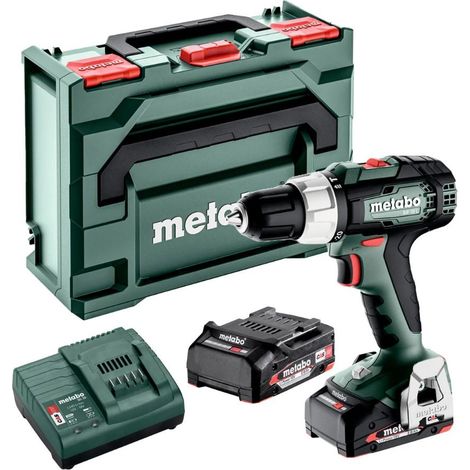 Metabo SB 18 L 18v Cordless Combi Drill With 2 x 2.0Ah Batteries In MetaBOX