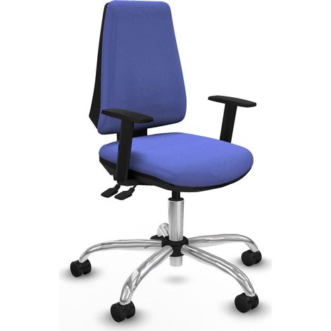 Elche AS bali azul claro brazos 1D base cromada ruedas nailon 65mm