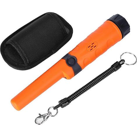 MD970 Handmetalldetektor, vollständig wasserdicht, hochempfindlich, mit Positionierungsstab, orange