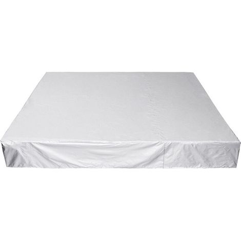 Couverture rectangulaire pour piscine 21821830 cm - argent (1/5)