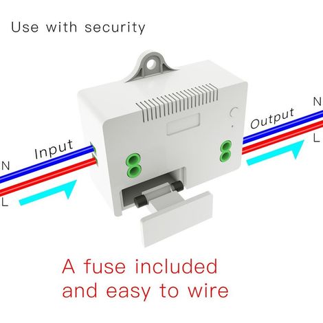 Centralina Ricevitore Wireless 220V 10A Installazione Interruttore Senza Cavi Frequenza 433 MHz