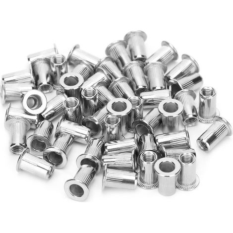 50 écrous à sertir en acier inoxydable M5 - Quincaillerie de fixation industrielle (1/5)