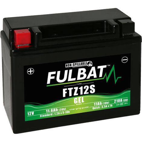 Batería Fullbat FUL GEL - FTZ12S / YTZ12S (Gel, sin mantenimiento) (1/2)