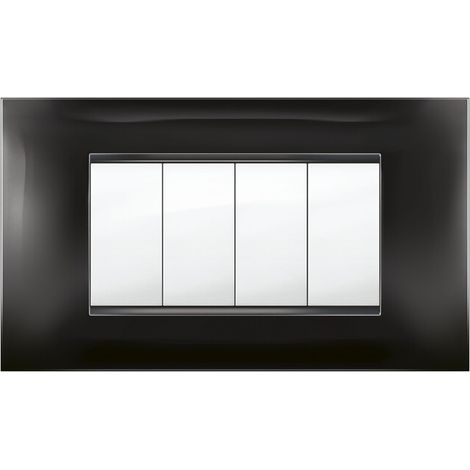 PLACCA MIVIDA PLANA NERO  4P