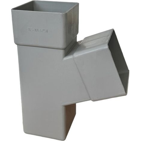 Derivazione quadra 67.30° per pluviali : Colore - Grigio, Diametro - 100