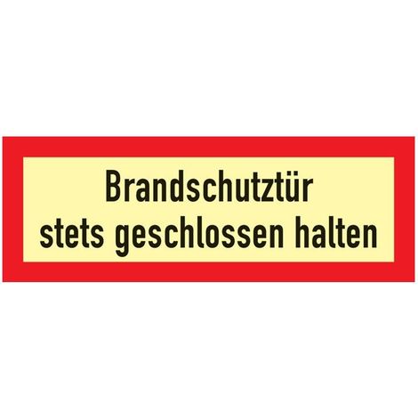 Brandschutzzeichen DIN 4066 ( 3000277595 ) L297xB105 mm Folie 10 Stück