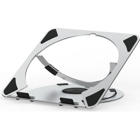Laptopständer aus verstellbarer Aluminiumlegierung mit um 360 Grad drehbarem Fuß, ergonomisch für die Zusammenarbeit (1/5)