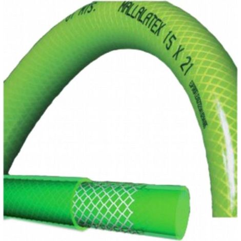 FPLUS manguera latex c/malla 19x26 25 mts. , . Atóxica y de uso alimentario según reglamentos europeos CE 1935/2004 y UE 10/2011

2. Manguera de alta calidad, muy flexible, reforza