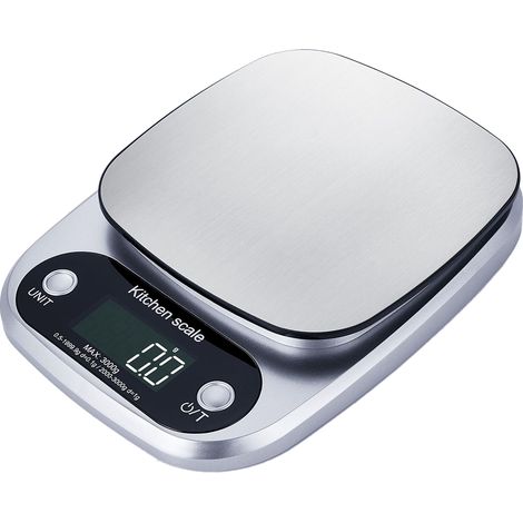 Balance de Cuisine - 10 kg - Précision 1 g - Écran LCD Grand Format - Fonction Tare - Alimentation Piles AAA - Usage Pâtisserie et Cuisine (1/5)