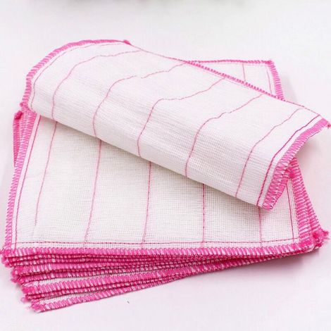 Torchons de cuisine 8 couches résistants à l'huile, chiffons de nettoyage en microfibre épaisse, 30 cm, lot de 10 (1/4)