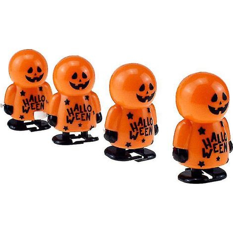 4 Stück Kürbismann für Halloween-Dekorationen