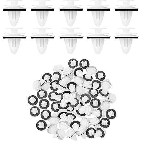 Kit de 60 Pièces d'Agrafes et Rivets de Retenue en Plastique pour Voiture - Clips de Fixation Universels pour Panneaux de Portes, Pare-Chocs et Garniture de Carrosserie (1/5)