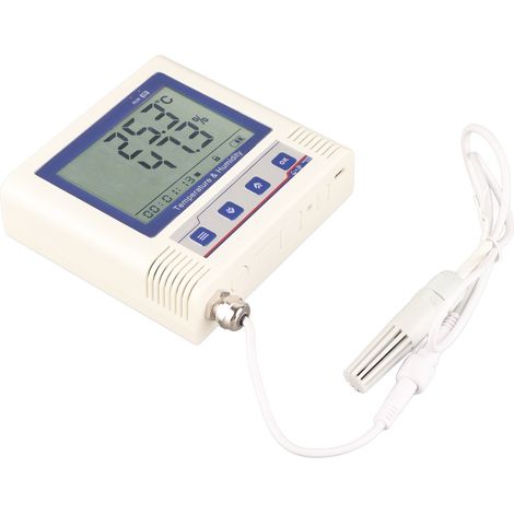 Enregistreur de données de température et d'humidité - Précision - Enregistreur externe USB - Écran LCD - Alimentation CC 5 V 26 W - Données groupées (1/5)