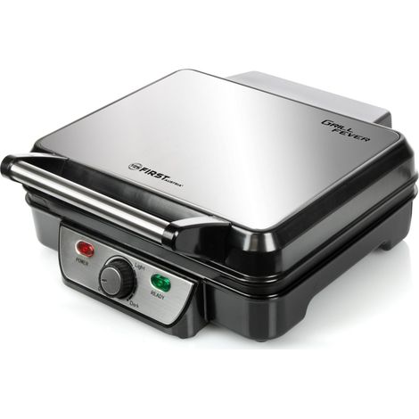 Grill Elettrico First FA-5343-2 Argento Grigio 1800 W