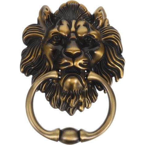 Durable Zinc Alloy Door Knocker Weatherproof Chinese Style Decorative Indoor Outdoor Heavy Duty Green Bronze Finish (1/5)