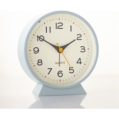 Réveil numérique pour chambre à coucher, écran miroir LED 7 pouces, 2 niveaux de luminosité, 12/24 heures, (blanc) Horloge 1pc (1/5)