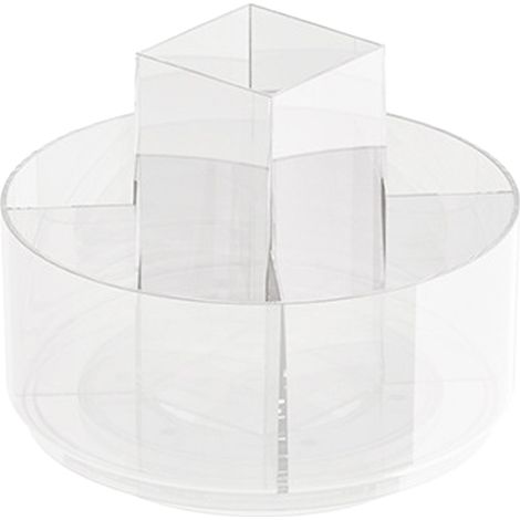 Organizador de maquillaje giratorio de 360° para cosméticos, perfumes y joyas organizador de maquillaje giratorio para tocador de dormitorio cristal