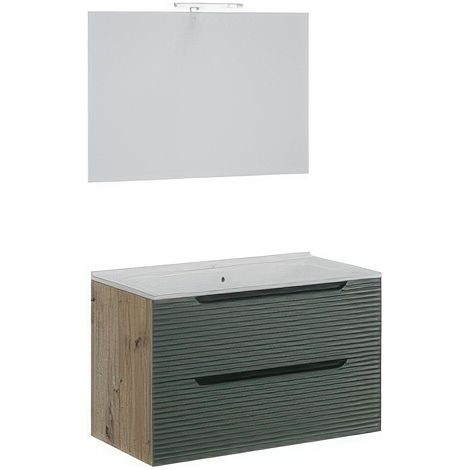 MOBILE BAGNO COMFORT 2C DOGATO 80 ROV/VERDE SAL
