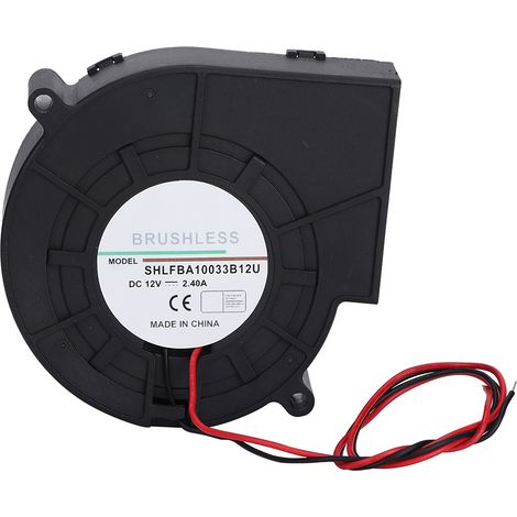 Ventilateur à double turbine à billes pour pique-nique, camping, chauffage et barbecue, 12 V, 2,4 A (1/5)