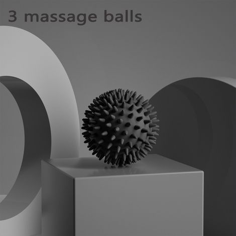 Balle de massage hérisson, balle de yoga pour fascias, sport, fitness, relaxation musculaire, bâton de massage corporel, épaules, cou, jambes, plante des pieds, nid des méridiens (1/5)
