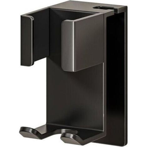 Support Lisseur, Porte Seche Cheveux Mural Sans Perçage, Porte Lisseur Cheveuxs, Support Seche Cheveux et Lisseur, Rangement Support Mural pour Fer à Friser, lisseurs & Styler Accessoire (Noir) (1/5)