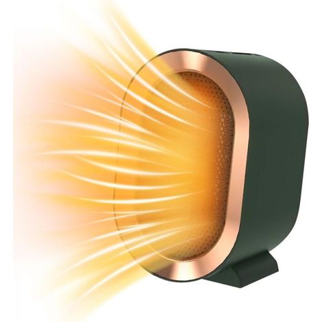 Chauffage soufflant de salle de bain Mini chauffage d'appoint Chauffage soufflant portable en céramique Silencieux électrique Chauffages électriques mobiles pour la maison et le petit bureau