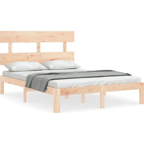 Maison Exclusive - Estructura de cama de matrimonio con cabecero