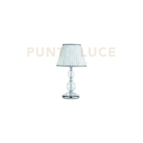 LUME PICCOLO BACH CRISTALLO E CROMO 1 LUCE ATTACCO E14