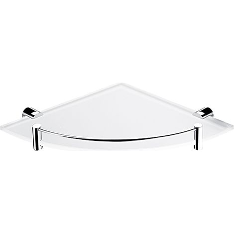 Nimco Bormo Tablette d'angle pour salle de bains, verre mat, BR 11091RBX-26 (1/2)