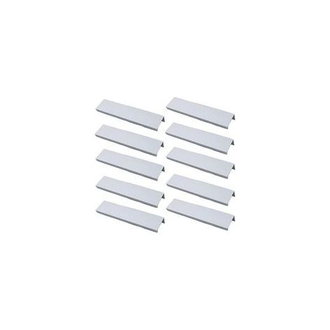 (Blanc)Lot de 10 Poignée Dorée Poignée de Meuble Dorée - Poignée Invisible Poignee de Meuble Cuisine Dorée Poignée Meuble Dorée en Alliage d'Aluminium Entraxe 160mm