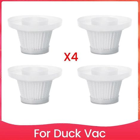Lot de 4 filtres de rechange pour aspirateur compact Duck Vac, filtres lavables, pièces détachées pour aspirateur (1/5)