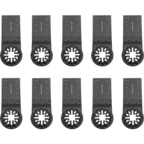 Lot de 10 lames scie oscillante – Accessoires multi-outils – Compatible Dremel, Bosch, Einhell – Universel (1/5)