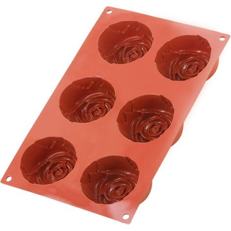 Moule en silicone 6 roses - Alice Délice