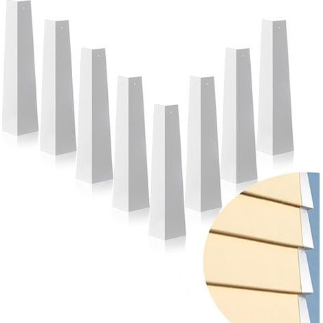 Cornières de protection métalliques pour bardage, capuchons d'angle en aluminium, protections d'angle DIY pour bardage, adaptées aux revêtements muraux de maisons (1/5)