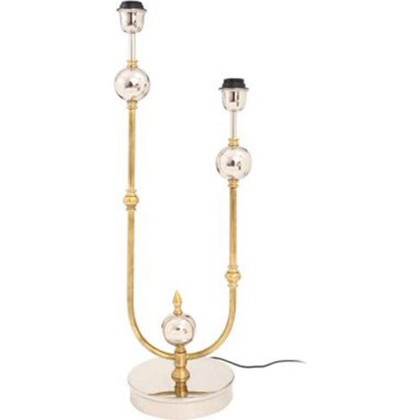 Lampe à Poser Industrielle "Cosima" 75cm Argent & Or (1/2)