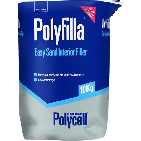 Polycell Trade Easy Sand Polyfilla - Interior Filler - 10 Kg