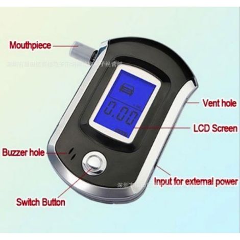 Éthylotest - Écran LCD - Capteur électrochimique - Pour usage personnel avant conduite - 1 pièce (1/3)