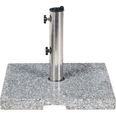 Base per ombrellone in granito grigio 45 x 45 cm Ceggia