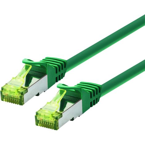 Cavo patch professionale LOGON SFTP AWG26 LSOH 7m - CAT6A 500MHz - verde, TCR6ASS070G