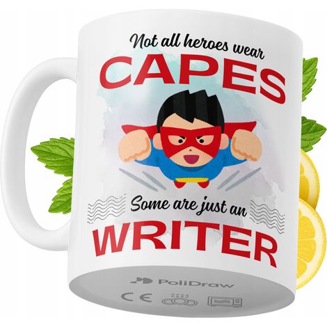 Taza para escritor. Divertida taza de café o té con diseño de texto humorístico. Taza ideal para cumpleaños, santos y días festivos. Taza premium para ocasiones especiales en casa, la oficina o el tra (1/5)