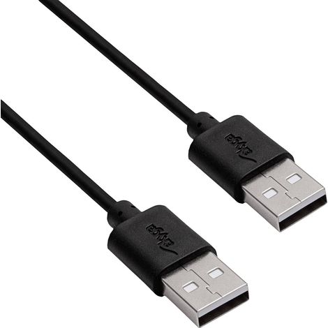 Akyga Câble USB USB-A mâle, USB-A mâle 1.80 m noir AK-USB-11 (1/2)