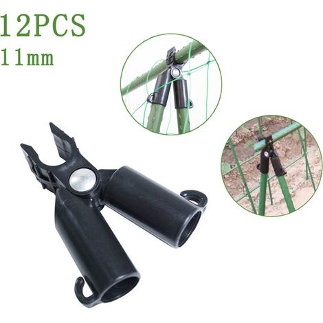 [Pflanzenstütze] Kletterpflanzenstütze mit PP-Clips Typ A (8 mm/11 mm/16 mm/20 mm) – 12er-Packung für Gewächshäuser, zur sicheren Befestigung von Pflanzen und für optimales Pflanzenwachstum
