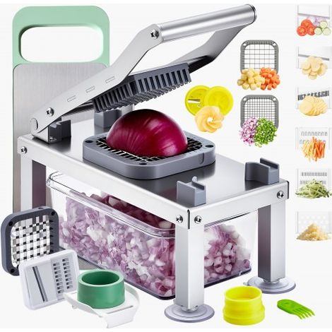 Tritatutto per Verdure con 9 Lame in Acciaio Inox, Taglia Verdure (1/5)