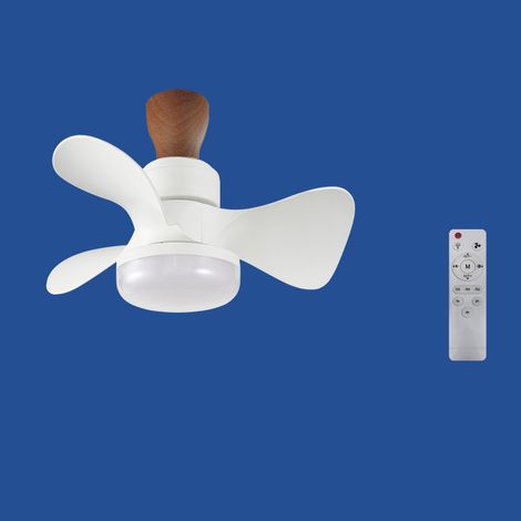 Ventilateur de Plafond avec Lumière – 380×190 mm – 30W 3 Vitesses – Télécommande -Blanc (1/2)